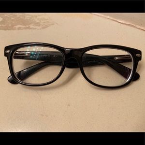 Oversized Black Plastic Frames